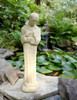 Vintage Mission-Style St Francis Concrete Garden Statue