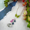 Multi-Color Gemstone Cascade Necklace