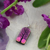 Dichroic Glass Pendant - Tall Tree of Life