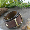 Upcycled Leather Belt Buckle Cuff Bracelet