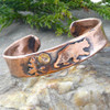 Bear Rustic Copper Cuff Bracelet