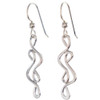 Aria Wave Hand-Forged Sterling Silver Earrings