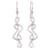 Aria Wave Hand-Forged Sterling Silver Earrings