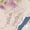 Aria Wave Hand-Forged Sterling Silver Earrings