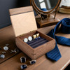 Handmade Natural Walnut Wood Cufflink Box