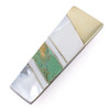 Gemstone Money Clip: Turquoise and Mother of Pearl