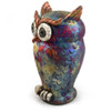 Raku Owl Tabletop Sculpture