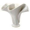 Contemporary White Ripple Vase