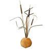 Wooden Cattails Tabletop Arrangement