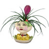 Indoor Pottery Planter with Face Made in the USA Indoor Pottery Planter with Face Made in the USA