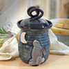 Moon Bunny 24-oz Countertop Pottery Jar