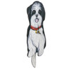 Tail-Wagging Dog Clock: Black and White Shih Tzu