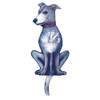 Tail-Wagging Dog Clock: Greyhound