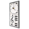 Mini Ceramic Wall Clock: Music Notes