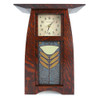 Arts and Crafts Style Upright Clock with Poppy Tile