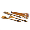 Wild Cherry Wood Serving Utensil Set, Cathedral Collection