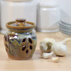 Tuscan Farmhouse Collection: Stoneware Garlic Keeper Made in the USA