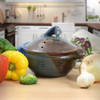 Handmade Stoneware Veggie Steamer