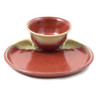 Red Pottery Chip and Dip