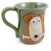 Dog with Bone Pottery Mug