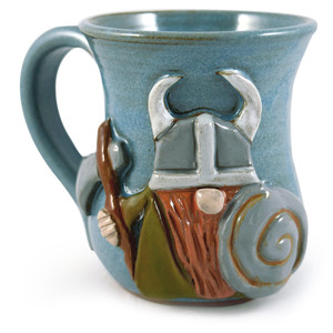 Viking Sculpted Stoneware Mug (Male Version)