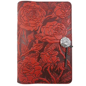 Wild Rose Embossed Leather Writing Journal Book