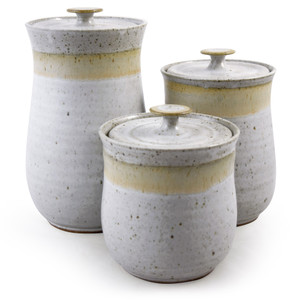 Green Pines 3 Piece Ceramic Canister Set