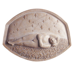 The Dreamer  Cast Stone Garden Plaque