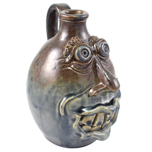 Seagrove Pottery Face Jug