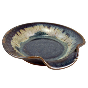 Stoneware Spoon Rest in Midnight Blue