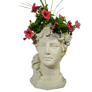 Garden Goddess Head Planter