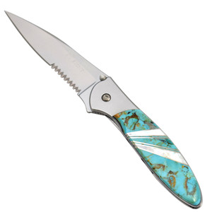Kershaw 'Leek' Pocket Knife with Classic Turquoise Handle