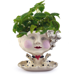 Victorian Lovelies Planter - Dotty Debutante Version