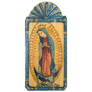 Patron Saint Retablo Plaque - Our Lady of Guadalupe