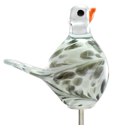 Handblown Glass Bird Garden Stake