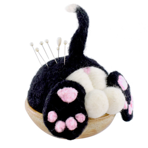 Sewing Notions Holder with Pincushion - Rainbow Cat – The Mud Place