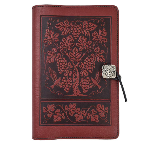 Victorian Grapevine Motif Embossed Leather Journal