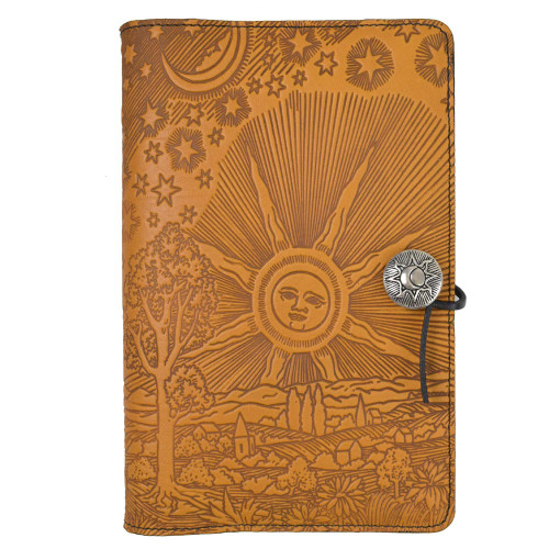 Celestial Pilgrim Embossed Leather Journal Made in USA