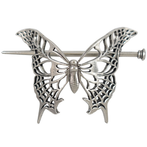 Butterfly Motif Britannia Pewter Hair Stick