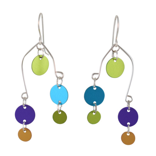 Polka Dot Dance Art Pop Earrings Made in the USA