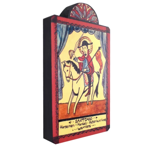 Santiago Saint James Retablo Plaque Made in the USA