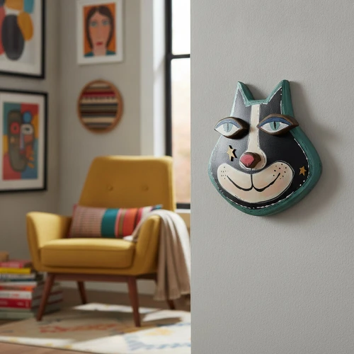 Cheeky Cat Wall Sculpture Made in USA