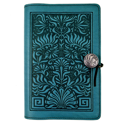 Blue Thistle Embossed Leather Journal Made in USA
