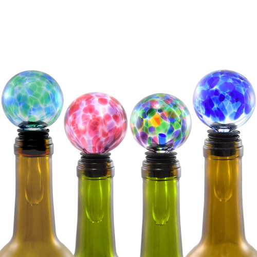 Blown Glass Wine Bottle Stoppers Made in the USA