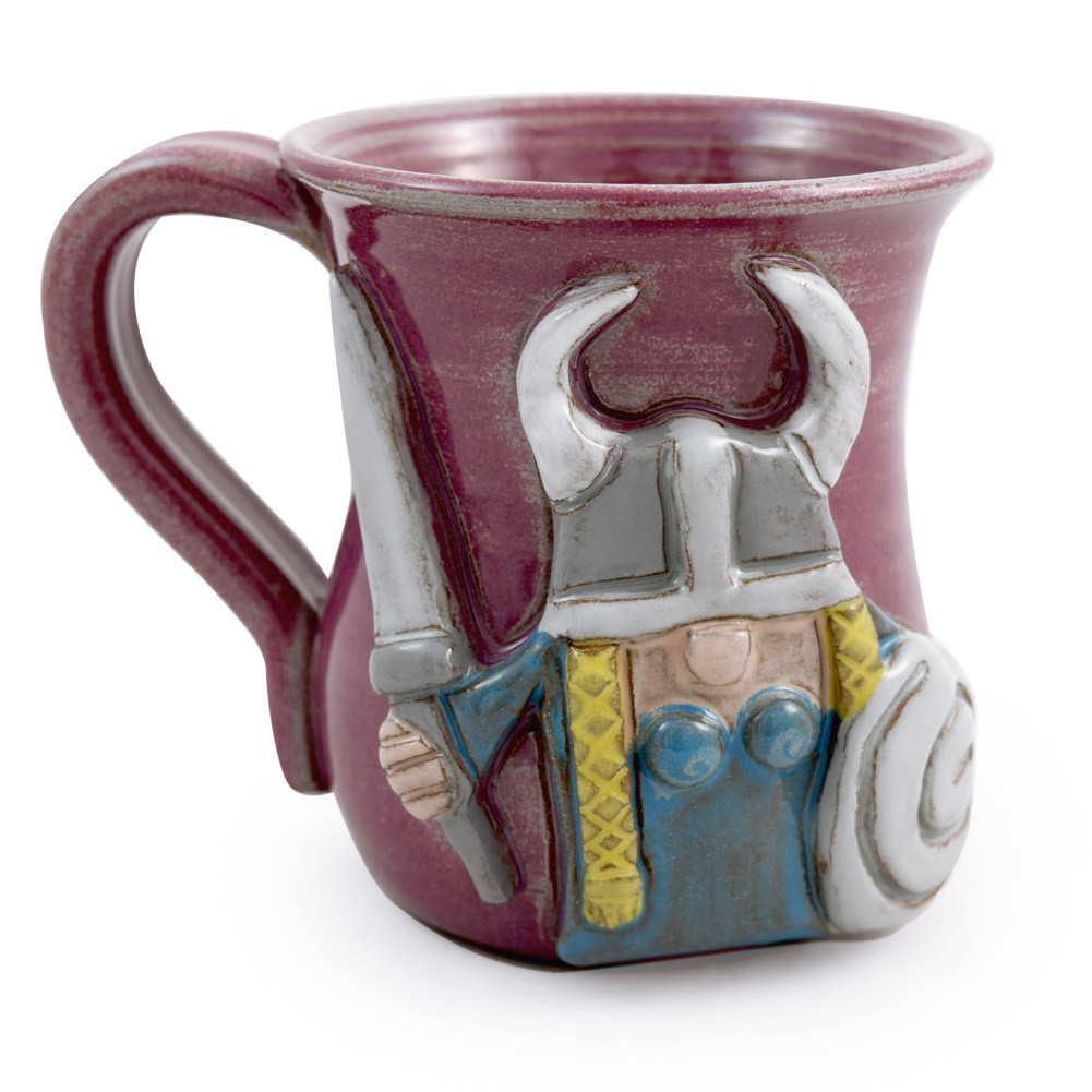 Viking Sculpted Stoneware Mug (Female Version)