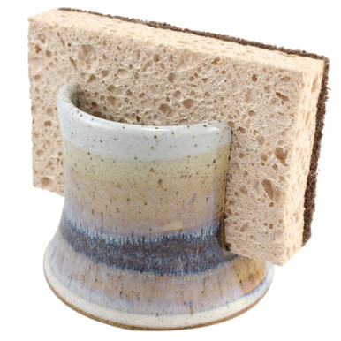 Cottage Pearl Collection: Stoneware Pottery Sponge Holder