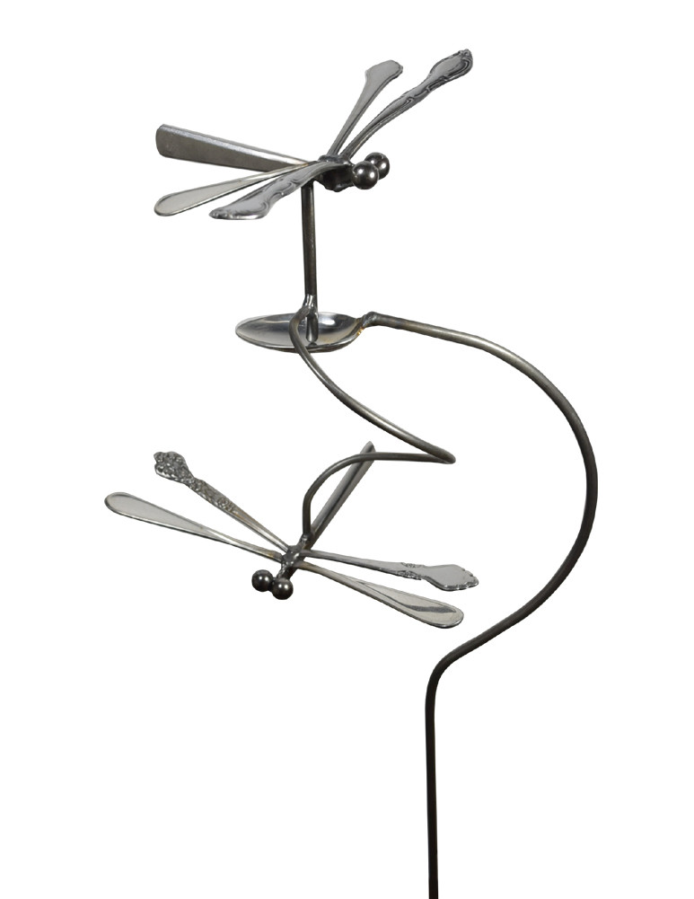 Dancing Dragonflies Balancing Garden Stake