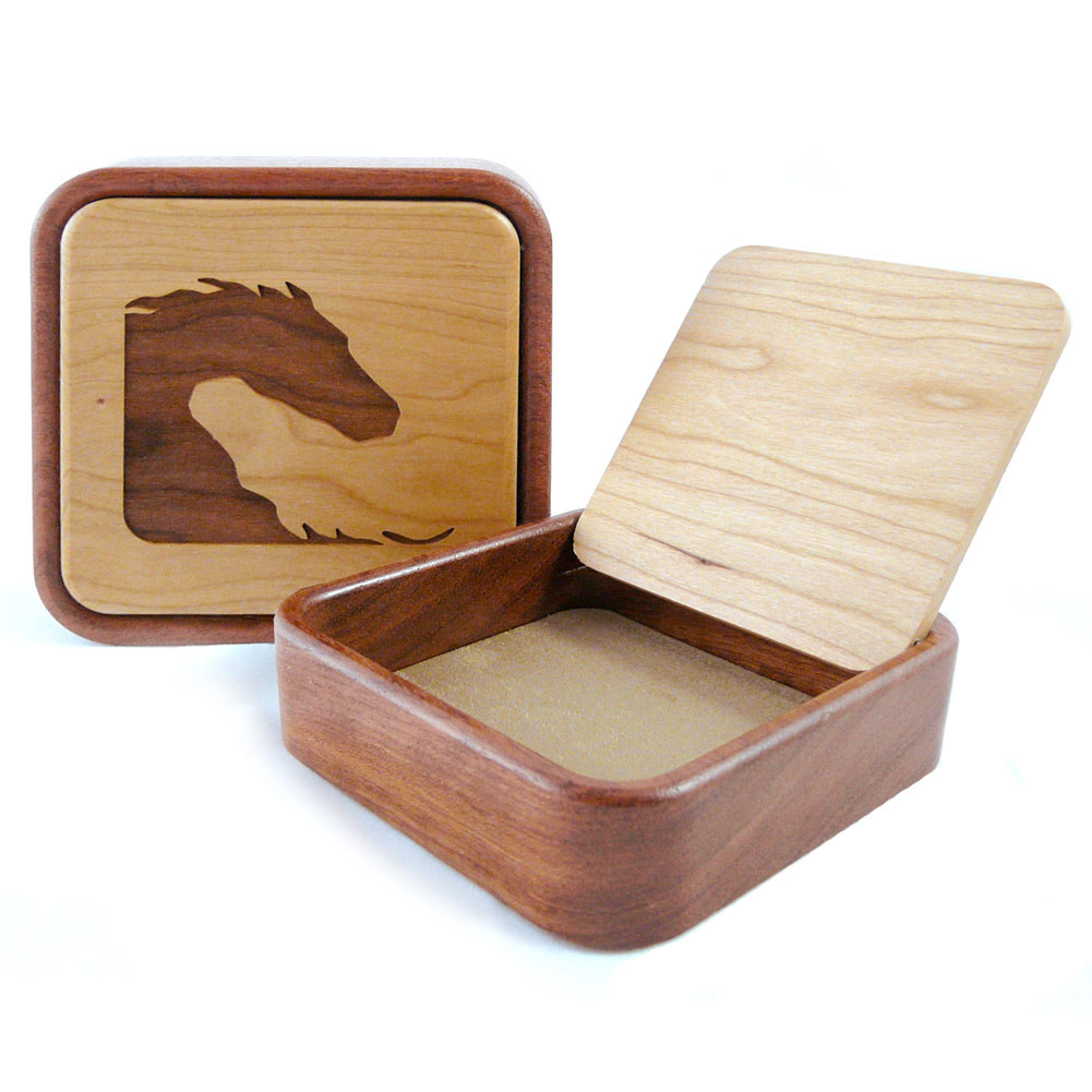 Flip-Top Keepsake Box : Yin Yang Horses