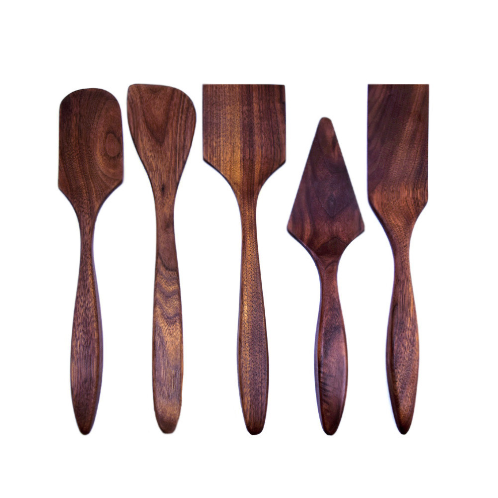 American Hardwood Black Walnut Utensil Set