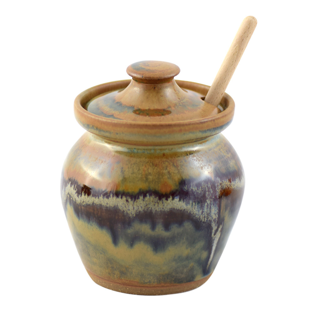 Tuscan Farmhouse Collection: Stoneware Honey Pot